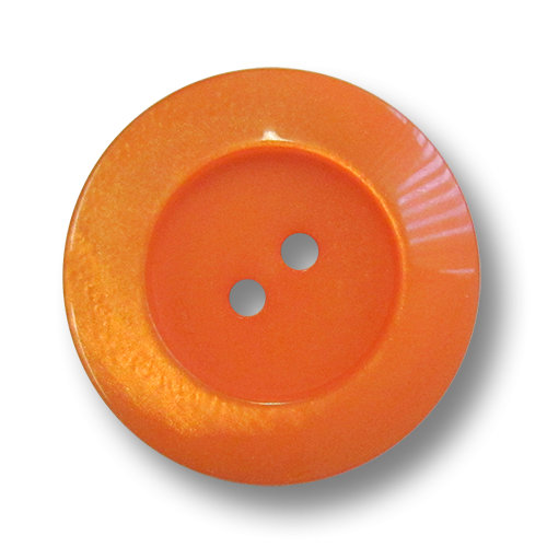 www.Knopfparadies.de - 5963la - Große Zweilochknöpfe aus Kunststoff wie Perlmuttknöpfe in Lachs / Zartes Orange