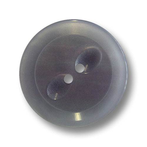 Moderner Zweiloch Kunststoff Knopf in Blau Lila mit Perlmutt Schimmer