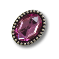 www.knopfparadies.de - 1697dr - Ovale, majestätische Metallknöpfe mit pinkem Glitzerstein www.knopfparadies.de - 1697dr - Ovale, majestätische Metallknöpfe mit pinkem Glitzerstein