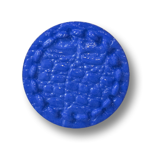 www.knopfparadies.de - 1680bl - Kobaltblaue Ösenknöpfe aus Kuststoff