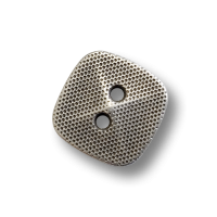 www.knopfparadies.de - 4545as - Altsilberfarbene, kleine, quadratische Blusenknöpfe aus Metall www.knopfparadies.de - 4545as - Altsilberfarbene, kleine, quadratische Blusenknöpfe aus Metall