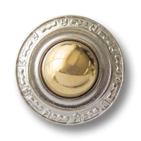 www.Knopfparadies.de - 3623bi - Bildschöne Ösenknöpfe aus Metall in silber goldener Bicoloroptik www.Knopfparadies.de - 3623bi - Bildschöne Ösenknöpfe aus Metall in silber goldener Bicoloroptik