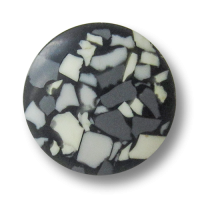 www.Knopfparadies.de - 4226st - Schwarze Ösenknöpfe aus Kunststoff mti weißem & grauen Granulat www.Knopfparadies.de - 4226st - Schwarze Ösenknöpfe aus Kunststoff mti weißem & grauen Granulat