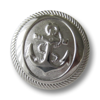 www.knopfparadies.de - f070si - Metallknöpfe (nickelfrei) in glänzend silber mit Motiv: Anker www.knopfparadies.de - f070si - Metallknöpfe (nickelfrei) in glänzend silber mit Motiv: Anker