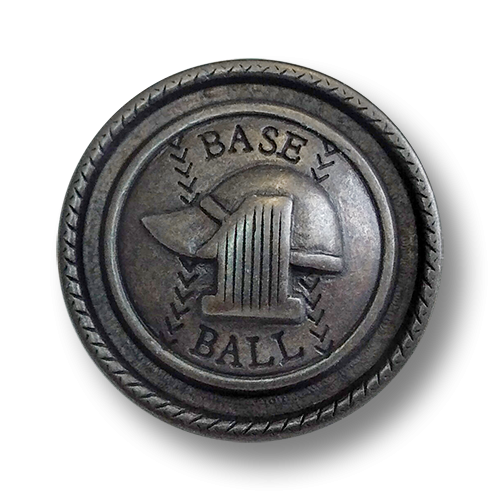 Eisenfarbener Base Ball Knopf