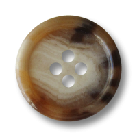 www.Knopfparadies.de - 1655hb - Elegante braun melierte Vierloch Kunststoffknöpfe in Horn Optik www.Knopfparadies.de - 1655hb - Elegante braun melierte Vierloch Kunststoffknöpfe in Horn Optik
