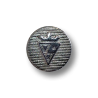 www.knopfparadies.de - 3961ch - Chromfarbene, kleine Metallknöpfe mit gekröntem Wappen www.knopfparadies.de - 3961ch - Chromfarbene, kleine Metallknöpfe mit gekröntem Wappen