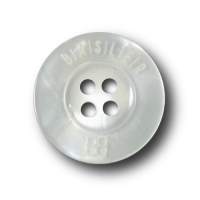 Aparter weißer Knopf in edler Perlmutt Optik Aparter weißer Knopf in edler Perlmutt Optik