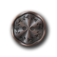 Bezaubernder Zweiloch Metall Knopf mit Blumen Kranz Bezaubernder Zweiloch Metall Knopf mit Blumen Kranz