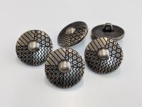 Vorschau: www.knopfparadies.de - 6006as - Altsilberfarbene, hübsch geusterte Kunststoffknöpfe Vorschau: www.knopfparadies.de - 6006as - Altsilberfarbene, hübsch geusterte Kunststoffknöpfe