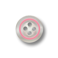 www.knopfparadies.de - 5931rs - Weiß schimmernde Blusenknöpfe mit pinkem Rand www.knopfparadies.de - 5931rs - Weiß schimmernde Blusenknöpfe mit pinkem Rand