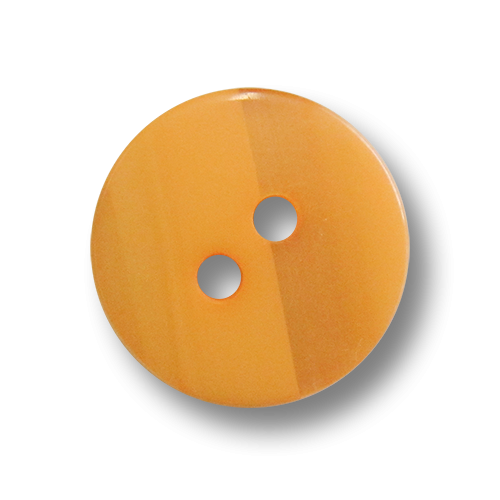 www.Knopfparadies.de - 4219or - Kleine Zweilochknöpfe aus Kunststoff in Orange / Apricot mit Perlmuttschimmer