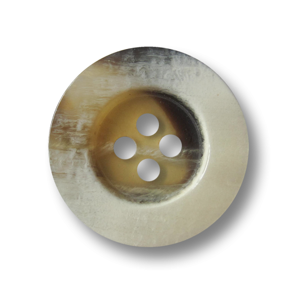 Vierlochknopf in Büffelhorn-Optik