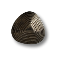 Leichte, dunkel messingfarbene Kunststoffknöpfe in interessanter Form Leichte, dunkel messingfarbene Kunststoffknöpfe in interessanter Form