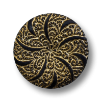 www.knopfparadies.de - 4532gs - Wunderschön gemusterte Kunststoffknöpfe in Schwarz und Gold www.knopfparadies.de - 4532gs - Wunderschön gemusterte Kunststoffknöpfe in Schwarz und Gold