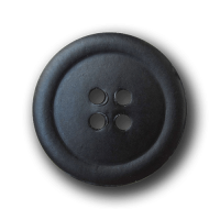 Echte schwarze Vierloch Lederknöpfe Echte schwarze Vierloch Lederknöpfe