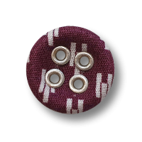 Vorschau: www.Knopfparadies.de - 5949wr - Nostalgische weinrote Stoffknöpfe mit weiße Strichen Vorschau: www.Knopfparadies.de - 5949wr - Nostalgische weinrote Stoffknöpfe mit weiße Strichen