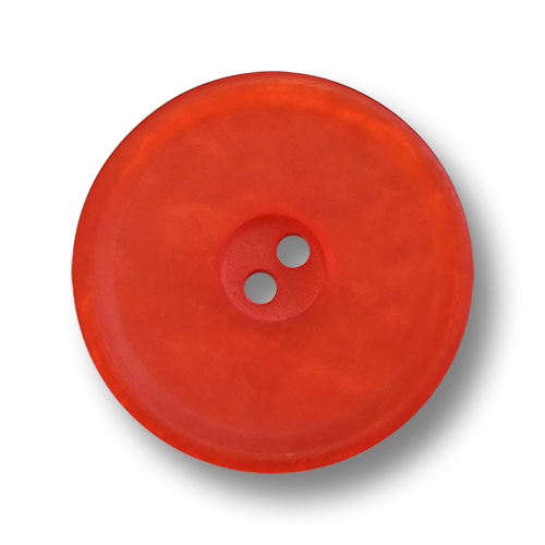 www.knopfparadies.de - 6195ro - Rote Kunststoffknöpfe mit zwei Löchern und schmalem Rand