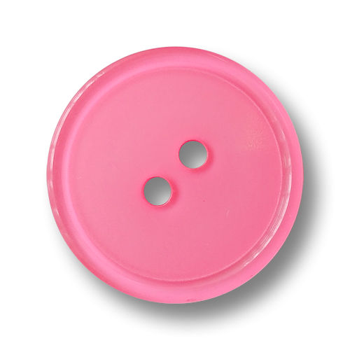 www.knopfparadies.de - 5191pi - Hübsche Zweilochknöpfe aus Kunststoff in fröhlichemn pink