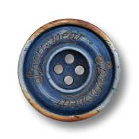www.knopfparadies.de - 6300bl - Blau eingefärbte Beinknöpfe mit vier Löchern www.knopfparadies.de - 6300bl - Blau eingefärbte Beinknöpfe mit vier Löchern