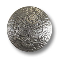 www.Knopfparadies.de - 0858ch - Authentische Ösenknöpfe aus Metall mit Adlermotiv in Chrom www.Knopfparadies.de - 0858ch - Authentische Ösenknöpfe aus Metall mit Adlermotiv in Chrom