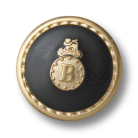 www.knopfparadies.de - 2664sg - Gold-schwarze Blazerknöpfe aus Metall www.knopfparadies.de - 2664sg - Gold-schwarze Blazerknöpfe aus Metall