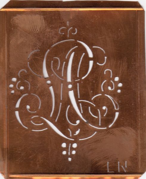 Monogrammschablone - LN-sch-561