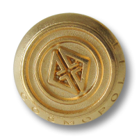 www.Knopfparadies.de - 3092go - Edle goldene Metallknöpfe mit Logo und Schriftzug Cosmopolit www.Knopfparadies.de - 3092go - Edle goldene Metallknöpfe mit Logo und Schriftzug Cosmopolit