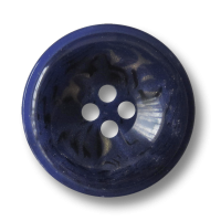Blau marmorierte Vierlochknöpfe aus Kunststoff Blau marmorierte Vierlochknöpfe aus Kunststoff