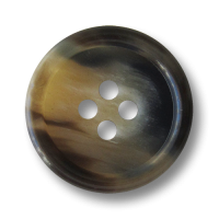 www.Knopfparadies.de - 1655db - Elegante dunkelbraun melierte Vierloch Kunststoffknöpfe in Horn Optik www.Knopfparadies.de - 1655db - Elegante dunkelbraun melierte Vierloch Kunststoffknöpfe in Horn Optik