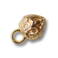 Kleiner Kugel Metall Knopf mit Lilien / Fleur de Lys Kleiner Kugel Metall Knopf mit Lilien / Fleur de Lys