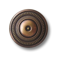 Edler Metall Ösen Knopf in eleganter Rosetten Optik Edler Metall Ösen Knopf in eleganter Rosetten Optik