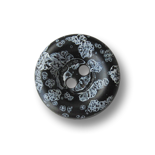 Kreativer schwarzer Zweiloch Knopf mit Wölkchen Muster