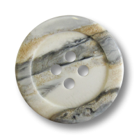 www.Knopfparadies.de - 1597gb - Weiß grau beige marmorierte Vierloch Kunststoffknöpfe www.Knopfparadies.de - 1597gb - Weiß grau beige marmorierte Vierloch Kunststoffknöpfe