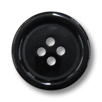 www.knopfparadies.de - 1526sc - Klassische Vierloch Kunststoffknöpfe in glänzend schwarz www.knopfparadies.de - 1526sc - Klassische Vierloch Kunststoffknöpfe in glänzend schwarz