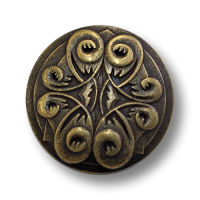 Altmessingfarbene Trachtenknöpfe aus Metall mit interessantem Muster Altmessingfarbene Trachtenknöpfe aus Metall mit interessantem Muster