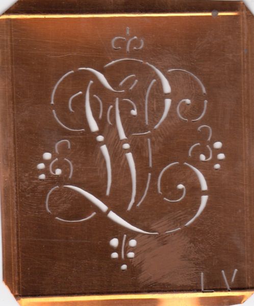 Monogrammschablone - LV-sch-561