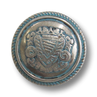 www.knopfparadies.de - 5977st - Silver- und türkisfarbene Blazerknöpfe aus Metall www.knopfparadies.de - 5977st - Silver- und türkisfarbene Blazerknöpfe aus Metall
