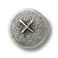 www.knopfparadies.de - 2528as - Altsilberfarbene, flache Metallknöpfe mit Kreuz www.knopfparadies.de - 2528as - Altsilberfarbene, flache Metallknöpfe mit Kreuz