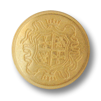 Ganz besonders edle matt goldfarbene Wappen Knöpfe Ganz besonders edle matt goldfarbene Wappen Knöpfe