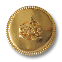 www.Knopfparadies.de - 3563gg - Beeindruckende gold glänzende Metallknöpfe mit Symbol www.Knopfparadies.de - 3563gg - Beeindruckende gold glänzende Metallknöpfe mit Symbol