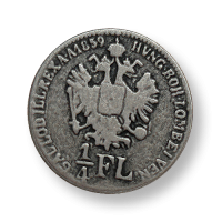 Trachtenknöpfe - Replik alter Silber-Münzknöpfe - 1/4 Florin Trachtenknöpfe - Replik alter Silber-Münzknöpfe - 1/4 Florin