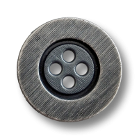 www.knopfparadies.de - 6420as - Altsilberfarbene Metallknöpfe mit vier Löchern und breitem Rand www.knopfparadies.de - 6420as - Altsilberfarbene Metallknöpfe mit vier Löchern und breitem Rand