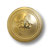 www.knopfparadies.de - 2365go - Goldfarbene, schwere Metallknöpfe mit Motiv: Krone www.knopfparadies.de - 2365go - Goldfarbene, schwere Metallknöpfe mit Motiv: Krone