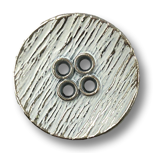 www.knopfparadies.de - 7025sw - Metallknöpfe silber-weiß mit Schüsselform