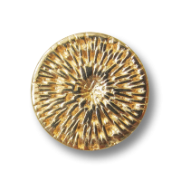 Glänzend goldfb. Metall Knopf mit Web Muster Glänzend goldfb. Metall Knopf mit Web Muster