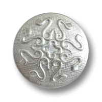 www.knopfparadies.de - 4501si - Matt silberfarbene Metallknöpfe mit verschnörkeltem Muster www.knopfparadies.de - 4501si - Matt silberfarbene Metallknöpfe mit verschnörkeltem Muster