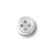 www.knopfparadies.de - 6448we - Weiß schimmernde Kunststoffknöpfe mit vier Löchern www.knopfparadies.de - 6448we - Weiß schimmernde Kunststoffknöpfe mit vier Löchern