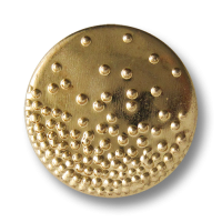www.Knopfparadies.de - 1636go - Originelle goldene Metallblechknöpfe mit Punkt Muster  www.Knopfparadies.de - 1636go - Originelle goldene Metallblechknöpfe mit Punkt Muster