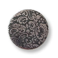 Knöpfe aus Metallblech mit beeindruckendem Blumenmuster- hochwertig & detailreich Knöpfe aus Metallblech mit beeindruckendem Blumenmuster- hochwertig & detailreich
